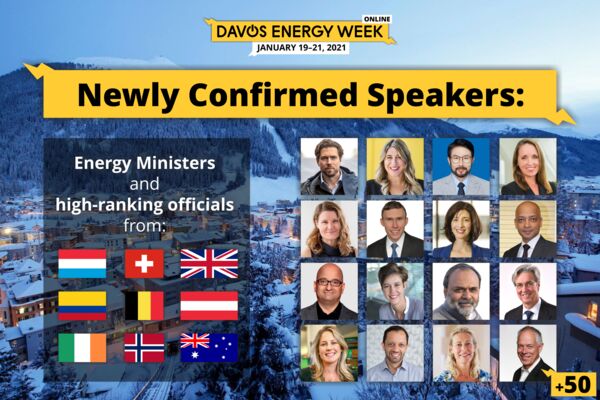 More senior government and business leaders join Davos Energy Week